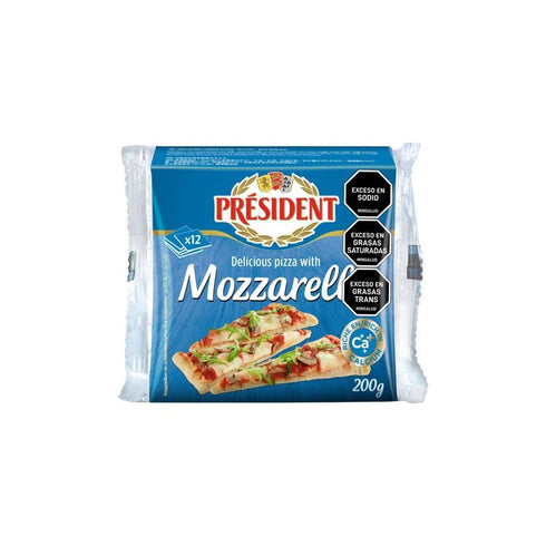 QUESO FUNDIDO PRESIDENT 200G MOZAR TAJA
